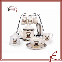 Conjunto de té de cerámica de diseño elegante conjunto